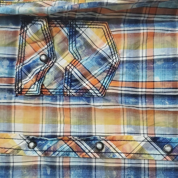 BKE VINTAGE ATHLETIC FIT PEARL SNAPS SIZE 2XL - Picture 2 of 6